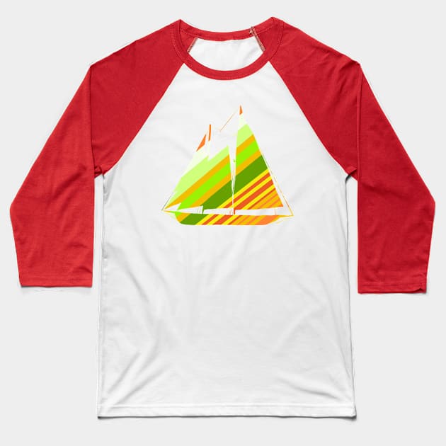 Boat- Warm & Cold (5 of 5) Baseball T-Shirt by Danispolez_illustrations